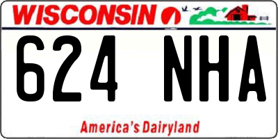 WI license plate 624NHA