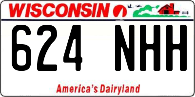WI license plate 624NHH