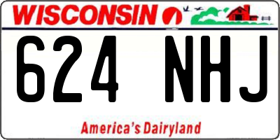 WI license plate 624NHJ