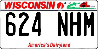 WI license plate 624NHM