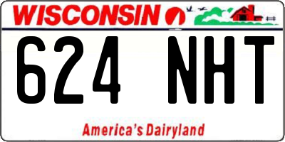 WI license plate 624NHT