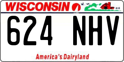 WI license plate 624NHV