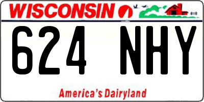 WI license plate 624NHY