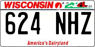 WI license plate 624NHZ
