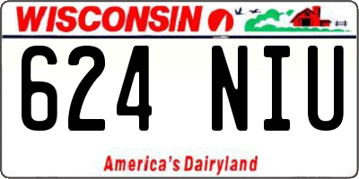 WI license plate 624NIU