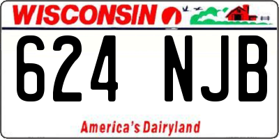 WI license plate 624NJB