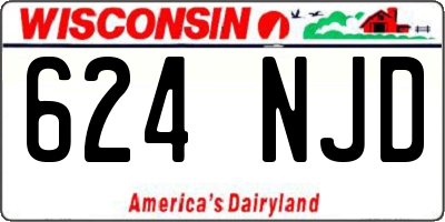 WI license plate 624NJD