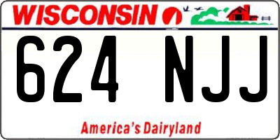 WI license plate 624NJJ