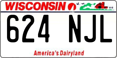 WI license plate 624NJL