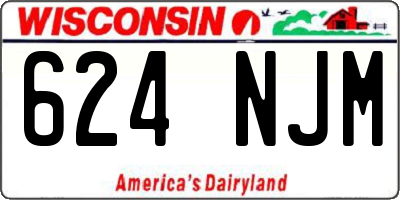 WI license plate 624NJM