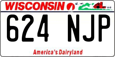 WI license plate 624NJP