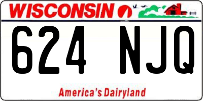 WI license plate 624NJQ