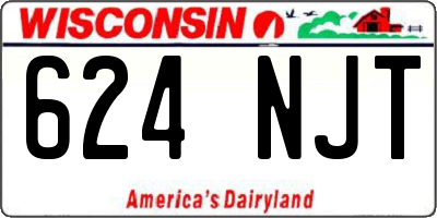 WI license plate 624NJT
