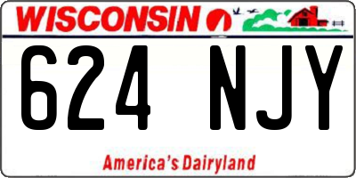 WI license plate 624NJY