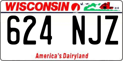 WI license plate 624NJZ