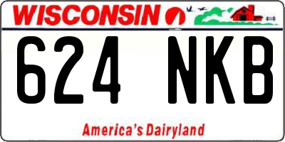 WI license plate 624NKB