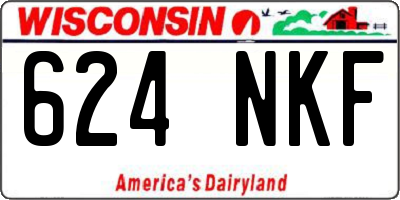 WI license plate 624NKF