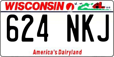 WI license plate 624NKJ