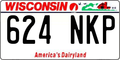 WI license plate 624NKP