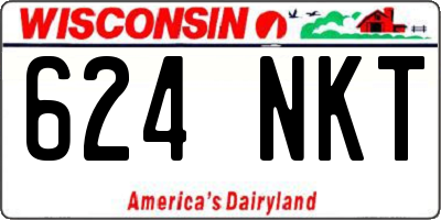 WI license plate 624NKT