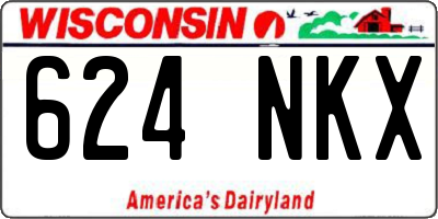 WI license plate 624NKX