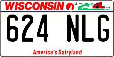 WI license plate 624NLG