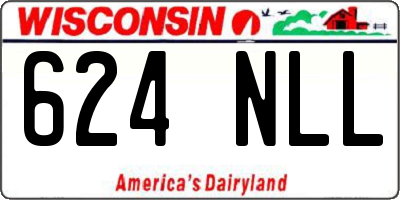 WI license plate 624NLL