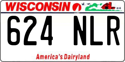 WI license plate 624NLR