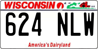 WI license plate 624NLW