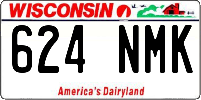 WI license plate 624NMK