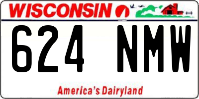 WI license plate 624NMW