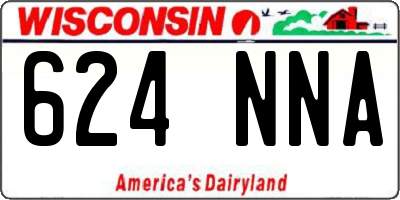 WI license plate 624NNA