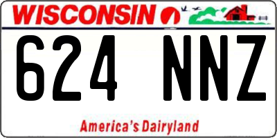 WI license plate 624NNZ