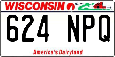 WI license plate 624NPQ