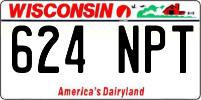 WI license plate 624NPT