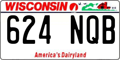 WI license plate 624NQB