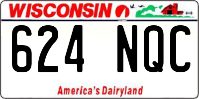 WI license plate 624NQC