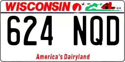 WI license plate 624NQD
