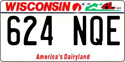WI license plate 624NQE