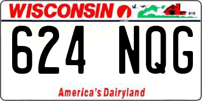 WI license plate 624NQG
