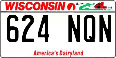 WI license plate 624NQN