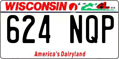 WI license plate 624NQP