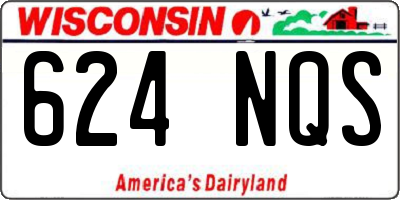 WI license plate 624NQS