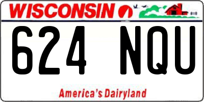 WI license plate 624NQU
