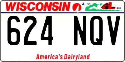 WI license plate 624NQV
