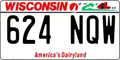 WI license plate 624NQW