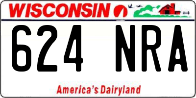 WI license plate 624NRA