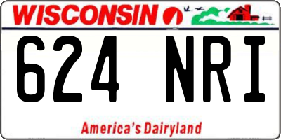 WI license plate 624NRI