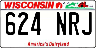 WI license plate 624NRJ