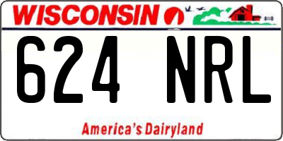 WI license plate 624NRL